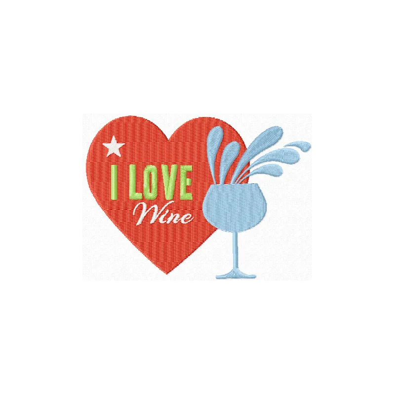 Wine Lover Stitching Pattern for Kitchen Decor