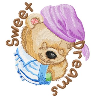 Old Toys Sweet Dreams My Baby embroidery design - Embroidery Design