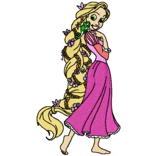 Tangled Beautiful  embroidery design - Embroidery Design