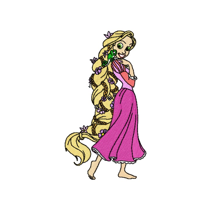 Tangled Beautiful  embroidery design - Embroidery Design