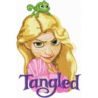 Rapunzel  embroidery design - Embroidery Design