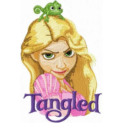 Rapunzel  embroidery design - Embroidery Design
