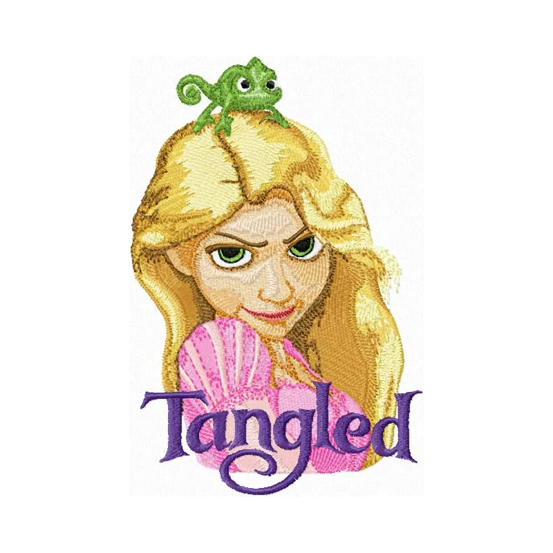Rapunzel  embroidery design - Embroidery Design