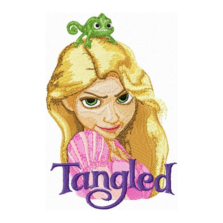Rapunzel  embroidery design - Embroidery Design