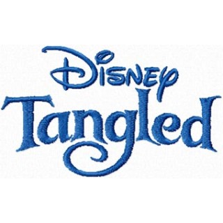 Tangled Logo  embroidery design - Embroidery Design