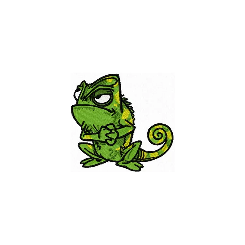 Chameleon Friend of Rapunzel  embroidery design - Embroidery Design