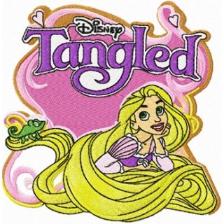 Tangled  embroidery design - Embroidery Design