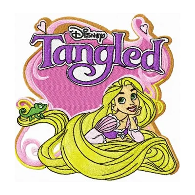 Tangled  embroidery design - Embroidery Design