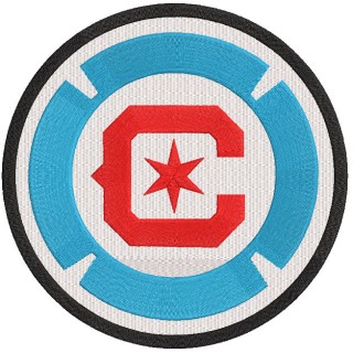 Chicago Fire Football Club Logo embroidery design - Embroidery Design