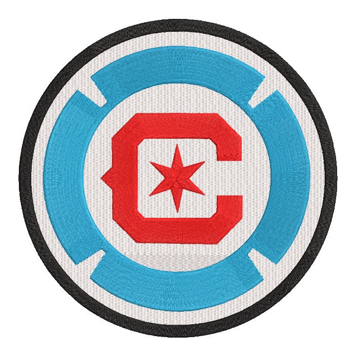 Chicago Fire Football Club Logo embroidery design - Embroidery Design