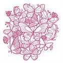 Butterfly Flock Stitching Pattern for Nature Lovers