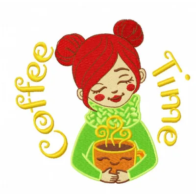 Stylish Coffee Lover Stitching Pattern for Crafters