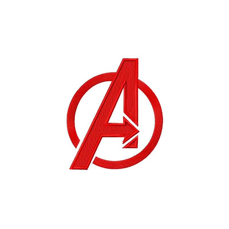 Avengers Logo Embroidery Design - Superhero Team Symbol