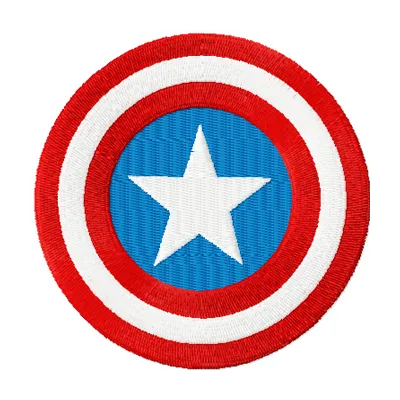Captain America Shield Stitching Pattern for Superhero Fans