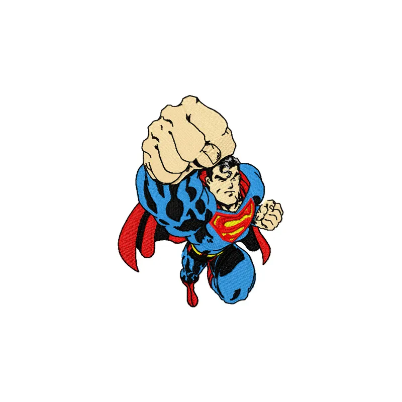 Superman Attacks embroidery design - Embroidery Design