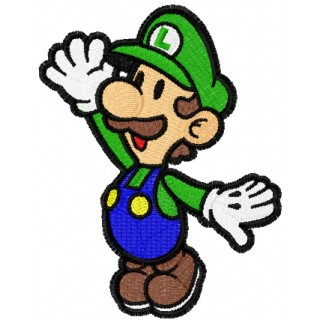 Super Luigi  embroidery design - Embroidery Design