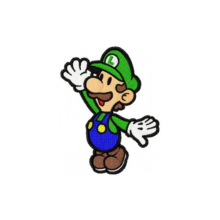 Super Luigi  embroidery design - Embroidery Design
