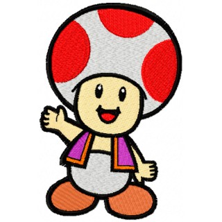 Super Mario Mushroom embroidery design - Embroidery Design