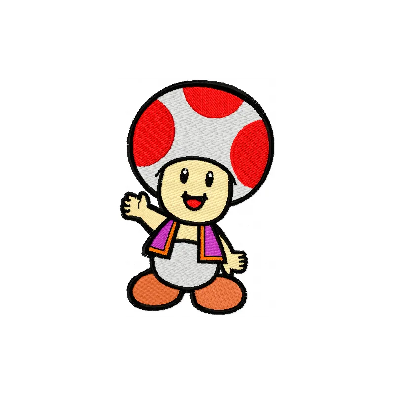 Super Mario Mushroom embroidery design - Embroidery Design