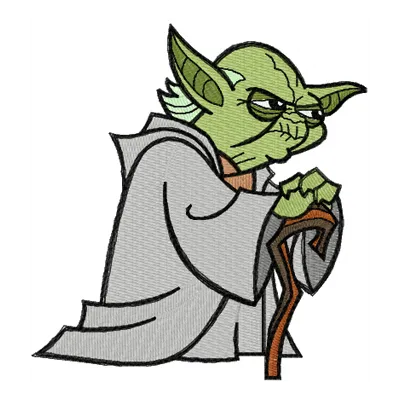 Yoda Thinks Stitching Pattern | Star Wars Embroidery