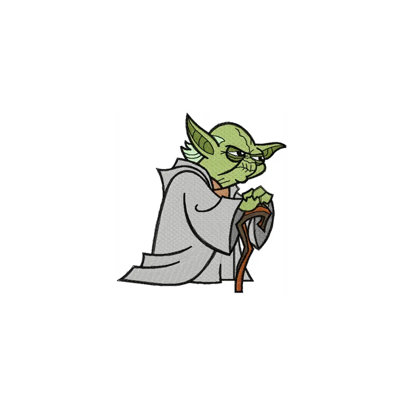 Yoda Thinks Stitching Pattern | Star Wars Embroidery