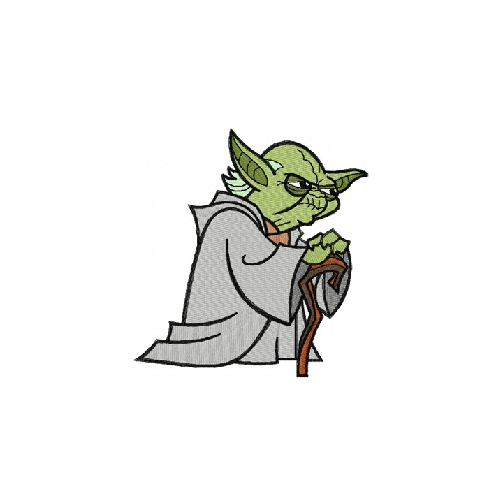Yoda Thinks  embroidery design - Embroidery Design