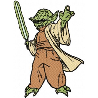 Star Wars Yoda 1  embroidery design - Embroidery Design
