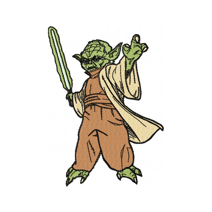 Star Wars Yoda 1  embroidery design - Embroidery Design