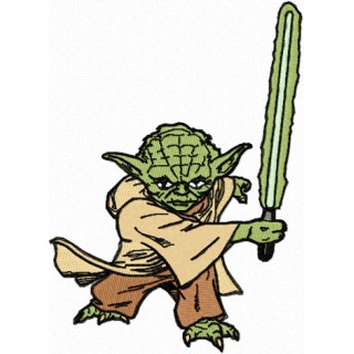 Yoda Attack embroidery design - Embroidery Design