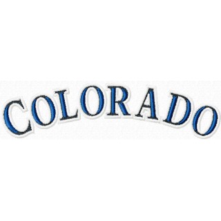 Colorado Rockies Script logo embroidery design - Embroidery Design