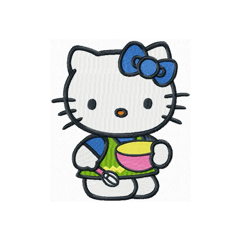 Hello Kitty Master Cook Stitching Pattern