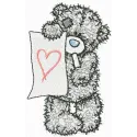 Teddy Bear painter embroidery design - Embroidery Design