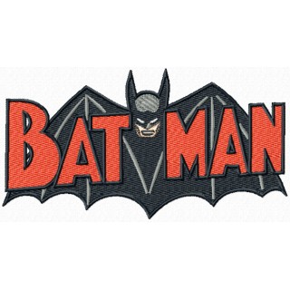 Batman old comics logo embroidery design - Embroidery Design