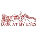 Look at my eyes embroidery design - Embroidery Design