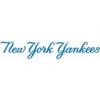 New York Yankees script logo embroidery design - Embroidery Design