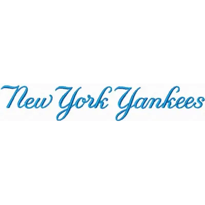 Yankees Script Logo Stitching Pattern for Fans