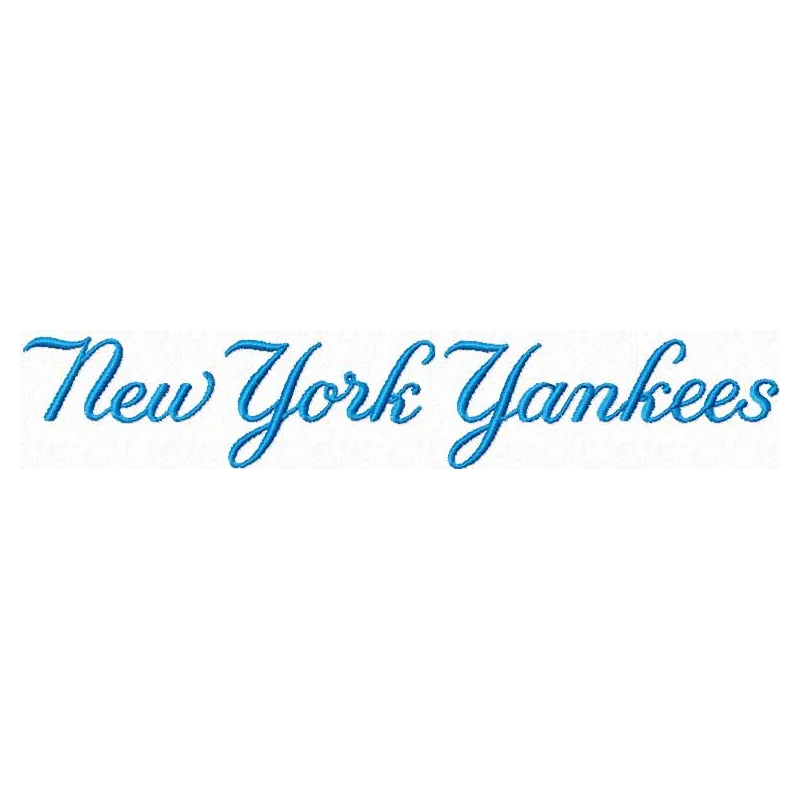 Yankees Script Logo Stitching Pattern for Fans