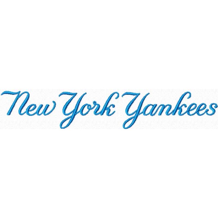 New York Yankees script logo embroidery design - Embroidery Design