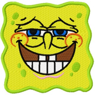 SpongeBob Smile 1  embroidery design - Embroidery Design
