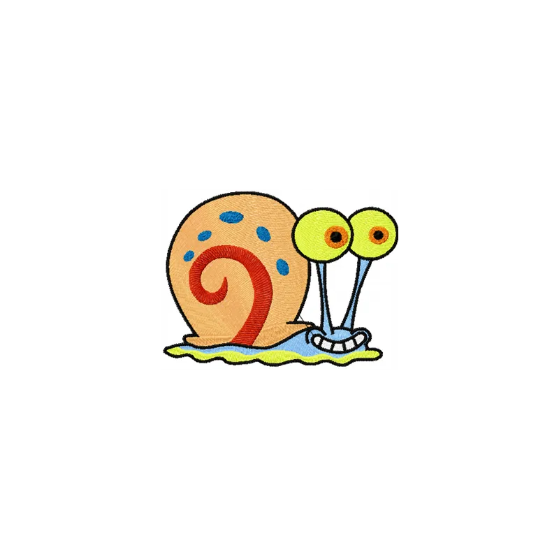 Gary the Snail embroidery design - Embroidery Design