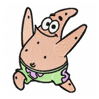 Patrick Star 1  embroidery design - Embroidery Design