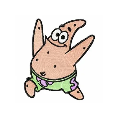 Patrick Star 1  embroidery design - Embroidery Design