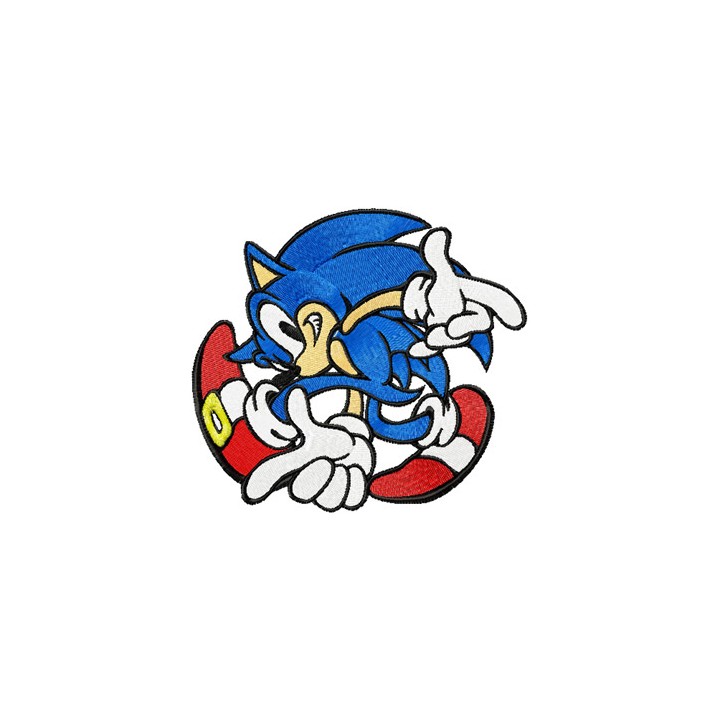 Sonic the Hedgehog - I Like Game  embroidery design - Embroidery Design