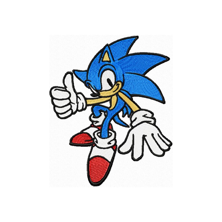 Sonic the Hedgehog 2 embroidery design - Embroidery Design