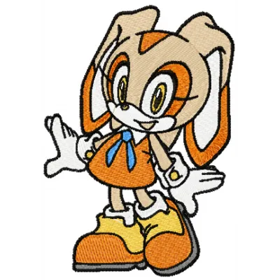 Cream the Rabbit embroidery design - Embroidery Design