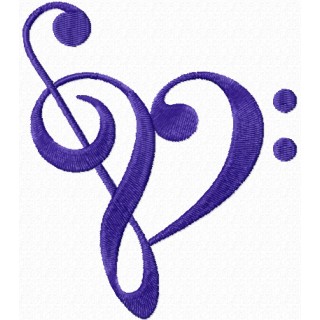 Tribal clef embroidery design - Embroidery Design