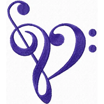 Tribal clef embroidery design - Embroidery Design