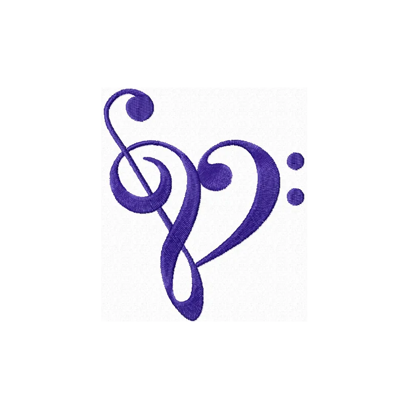 Tribal clef embroidery design - Embroidery Design