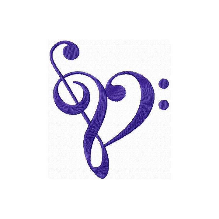 Tribal clef embroidery design - Embroidery Design