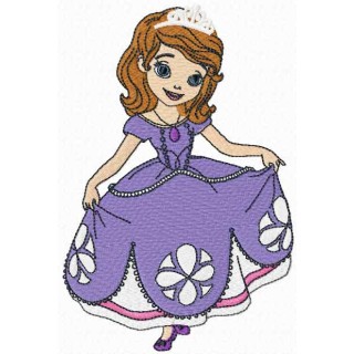 Sofia The First cute embroidery design - Embroidery Design